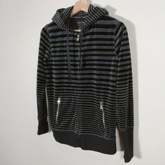 Calvin Klein Performance Women's Size Small Velour Rugby Hoodie Set - Picture 3 of 14